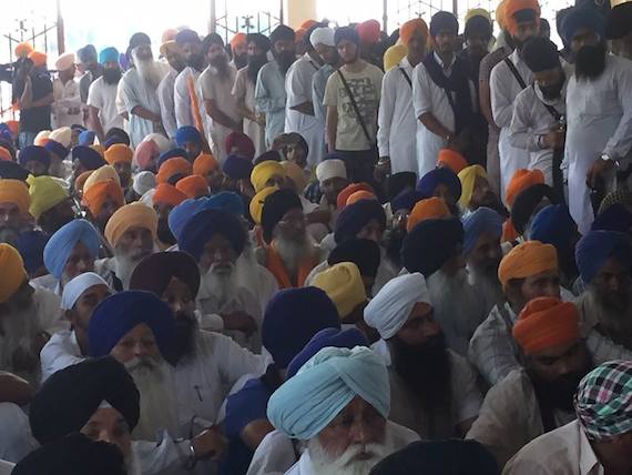 Sikh sangat in large numbers attend the Panthic conference
