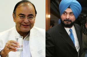 Arun Jaitly (L) - Navjot Sidhu (R) [File Photos]