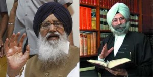 Parkash Singh Badal (L) - HS Phoolka (R) - [File Photo]