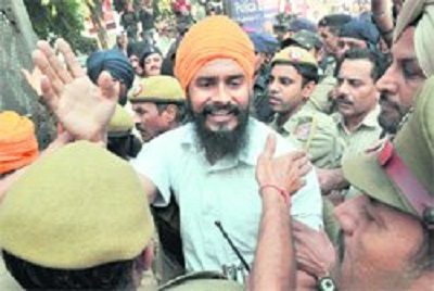 Jagtar Singh Hawara in police custody [File Photo]