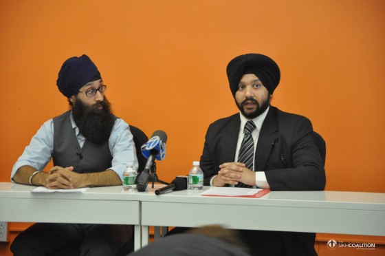 Dr. Prabhjot Singh (L) and Dr. Jaspreet Singh Batra addressing the press conference