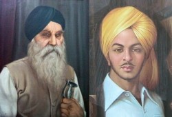 Master Tara Singh (L) - Bhagat Singh (R) [File Photos]