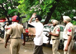 Narain Singh Chaura in police custody