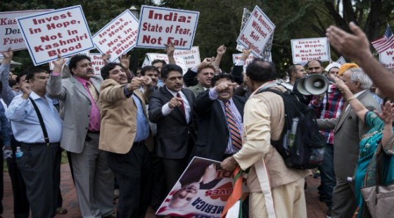 Kashmiris hold protest against Narendra Modi outside White House