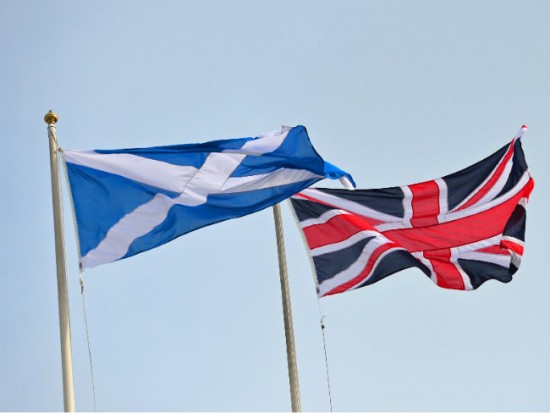 Scotland and UK Flags [File Photo]