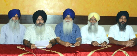 Dal Khalsa leaders - HS Dhami (C) and others