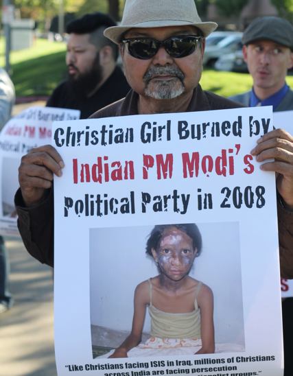Demonstrators Disturbed by Ami Bera's Links to Indian Prime Minister Modi