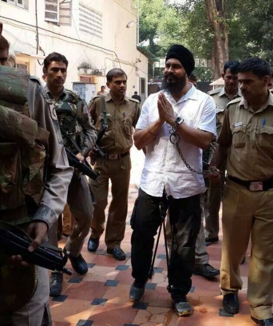 Jagtar Singh Hawara during court appearance in Delhi [October 18, 2014]