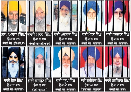 Convicted under TADA Sikh Political Prisoners laguishing in Indian Jails