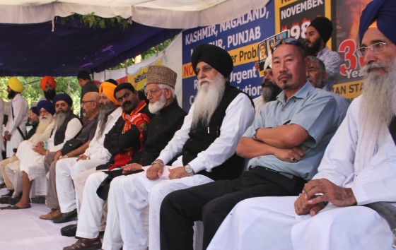 Sikh, Tamil, Naga and Kashmiri leaders share stage at a rally in Jantar Mantar, Delhi  [November 03, 2014]