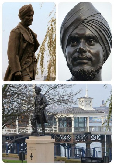 Late Squadron Leader Mahinder Singh Pujji's statue unveiled in Gravesend (UK)