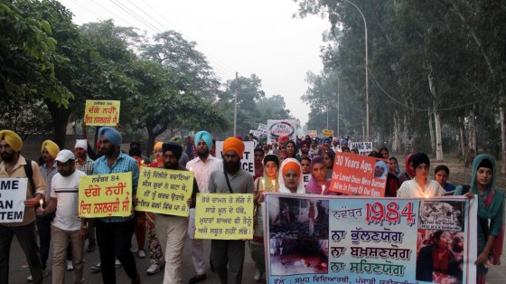 Punjabi University Students remember victims of the Sikh Genocide 1984