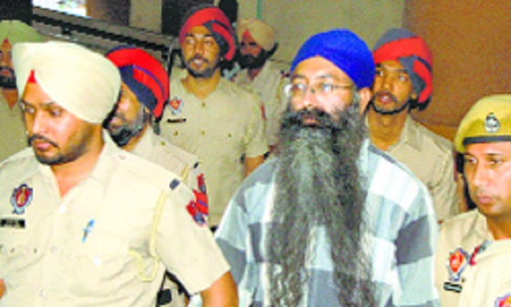 Ramandeep Singh Goldy in custod of Patiala police (Nov. 14, 2014)