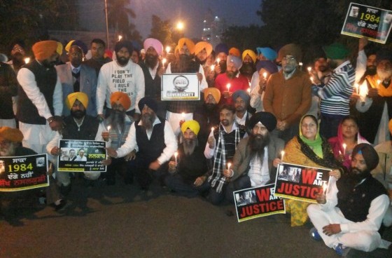 Candle light vigil in Jalandhar