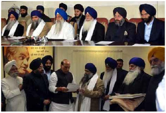 Sikh delegation meets Indian Home Minister Rajnath Singh