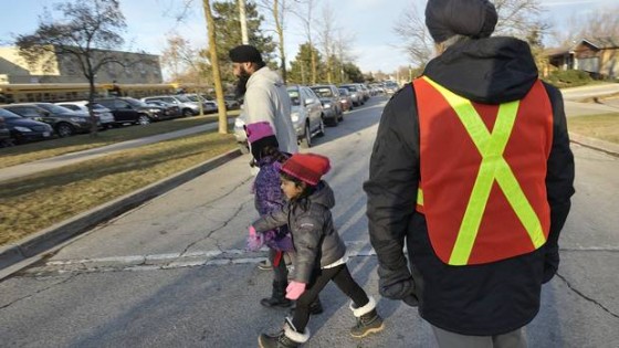 A month after City of Brampton staff stripped the crosswalk paint off the road in front of a Sikh private school, they’re back to install a new crosswalk, school-zone signs and a crossing guard – the same basic safety measures public and Catholic schools in the city have always enjoyed