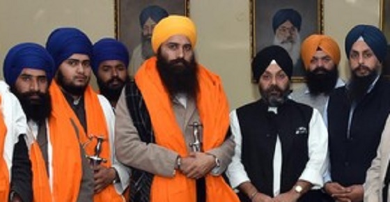 Baba Baljit Singh Daduwal with Manjit Singh GK and others