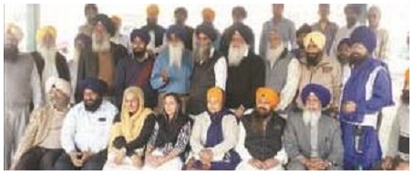 Representatives of various Sikh organizations at Ludhaina
