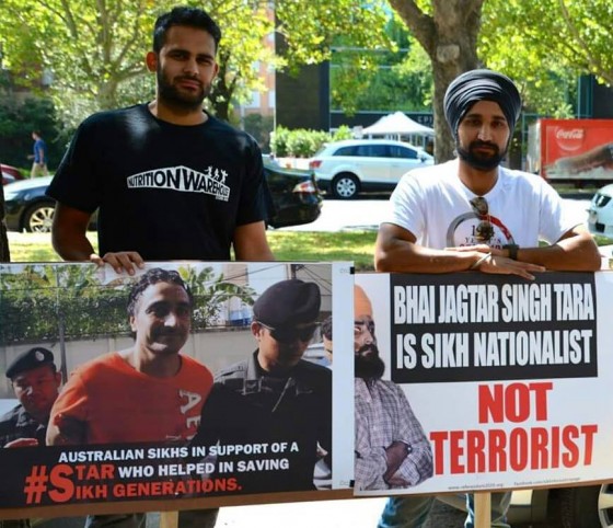 Sikhs protest outside Thai Consulate in Melbourne