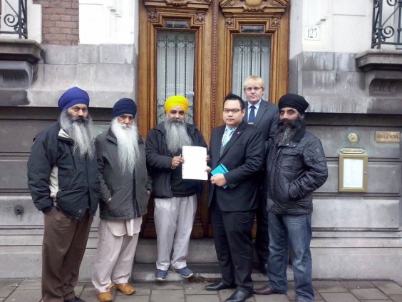 Sikh in Holland handed over a memorandum to Thai authorities in Holland