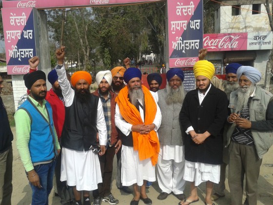 A File Photo of March 2015 when Bhai Mohkam Singh released from Amritsar Jail.