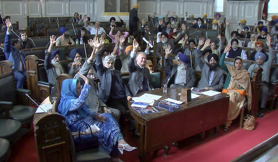 Conference show of hands to adopt the Resolutions