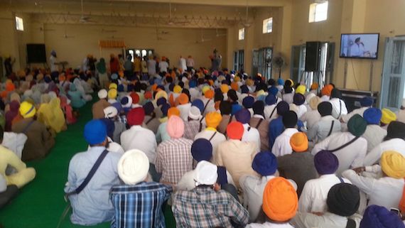 A view of the Sikh gathering at village Hassanpur
