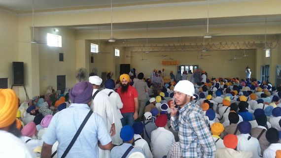 A view of Sikh gathering at Village Hassanpur