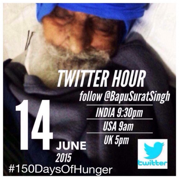 Bapu Surat Singh's hunger strike enters 150 days; Supporters took to twitter with #150daysofhunger