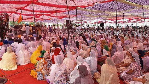 A view of gathering at Bhog and Antim Ardas of Shaheed Jashjeet Singh Jammu