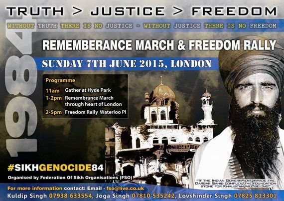 Remembrance March and Freedom Rally by FSO on June 7