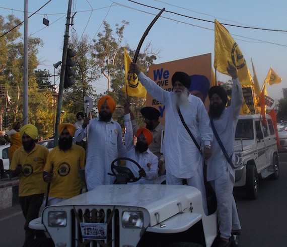 Sikh Genocide June 1984 memorial march by Dal Khalsa and Sikh Youth of Punjab 6
