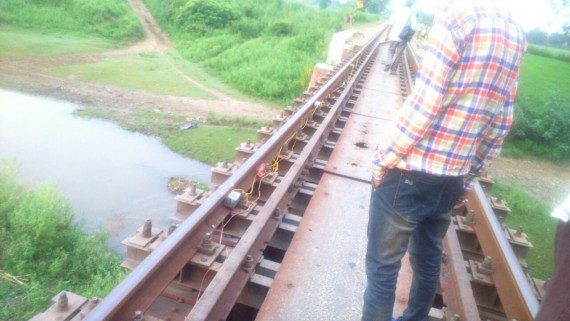 Wired substance on railway track near Pathankot
