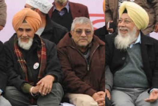 Sucha Singh Chootepur (L), Dr Dharamvira Gandhi (C) and Harinder Singh Khalsa (R) [FIle Photos]