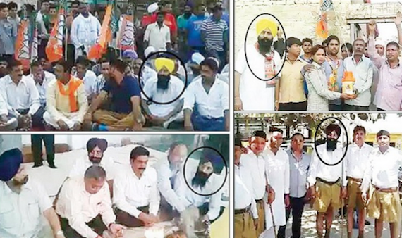 Viral images show SGPC chief secretary as RSS worker