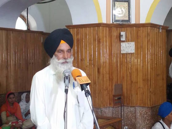 Virsa Singh Behla speaking on the occasion
