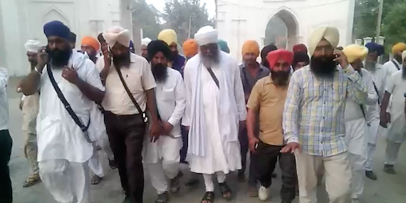 Bhai Panthpreet Singh after being released by the police