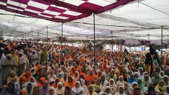 Another view of gathering during Shaheedi Samgam at Bargari village