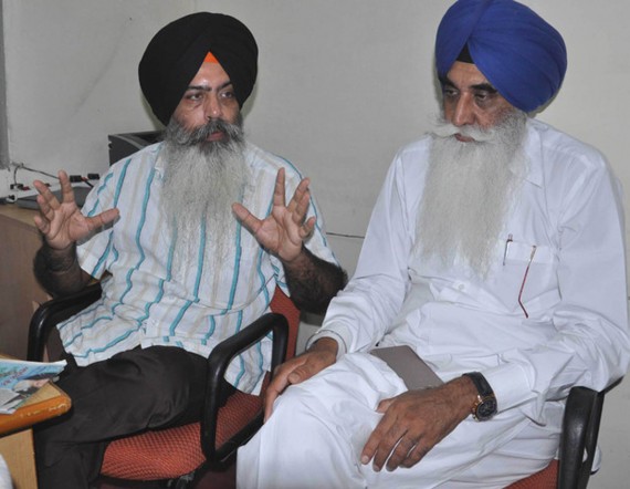 Kanwarpal Singh And Harpal Singh Cheema while talking to media