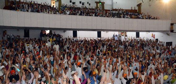 A view of gathering during the convention
