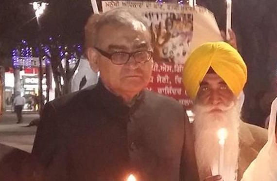 Justice Markandey Katju (L) and Harpal Singh Cheema (R) | Photo: Sikh Siyasat News