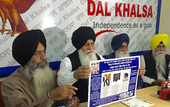 Dal Khalsa leaders release poster on river water issue