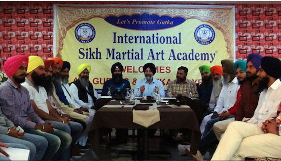 International Sikh Martial Art Academy chairman Harjeet Singh Grewal presiding over annual general body meeting at Sri Fatehgarh Sahib on March 20, 2016