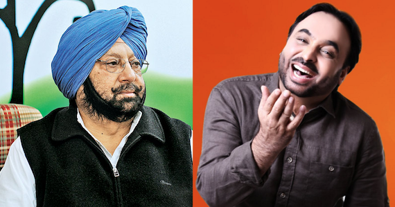 Capt. Amarinder Singh (L), Bhagwant Mann (R) [File Photos used for representaitonal Purpose Only]