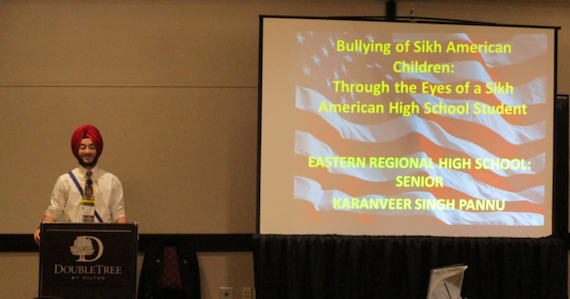 Karanveer Singh presenting at the National Conference on Bullying and Child Victimization in Orlando, FL