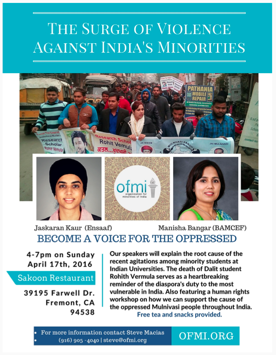 OFMI seminar on violance against minorities in India