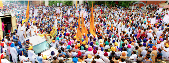 A panorama view of gathering as released by SAD (Badal)