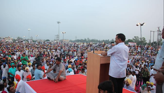 Arvind Kejriwal at Amritsar on July 3