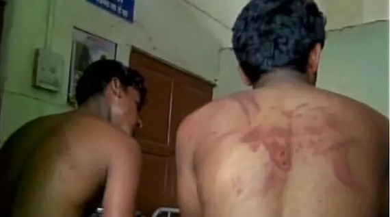 Dalit men beaten in Beed, Maharashtra | Photo Source: Twitter