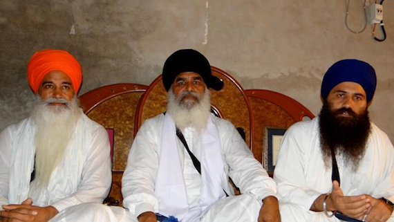 Bhai Amrik Singh Ajnala (L), Bhai Dhian Singh Mand (C) and Bhai Baljit Singh Daduwal (R) [File Photo]